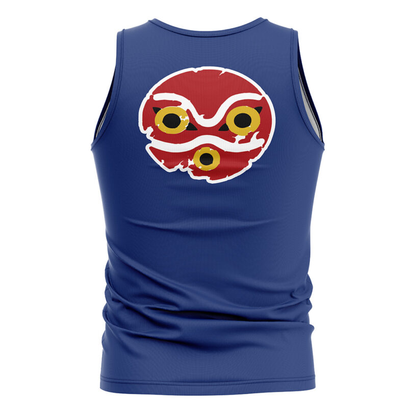 Princess Mononoke Blue Studio Ghibli Tank Top - Image 2