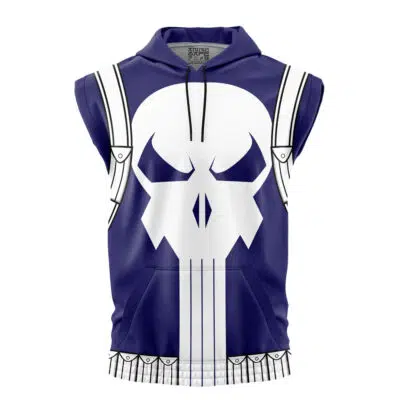 Punisher 90s Arcade Marvel Sleeveless Hoodie