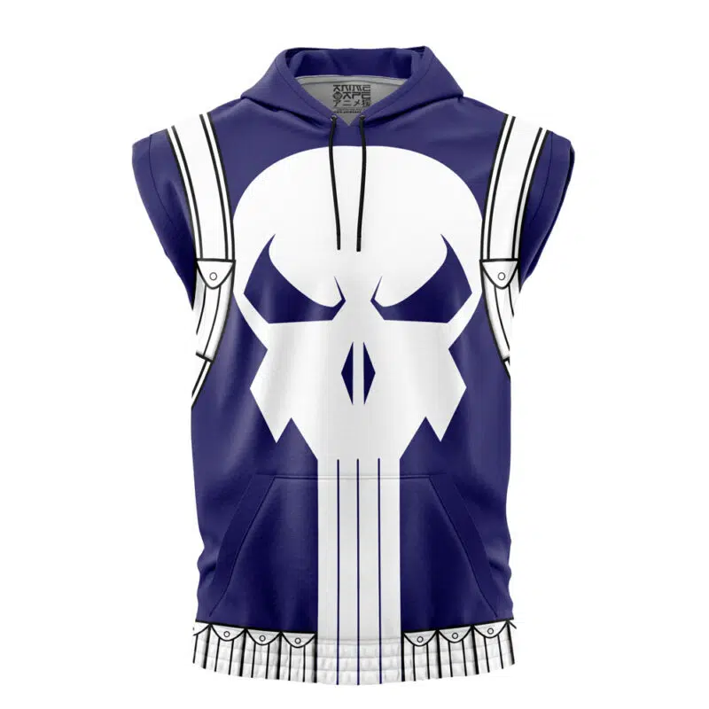 Punisher 90s Arcade Marvel Sleeveless Hoodie