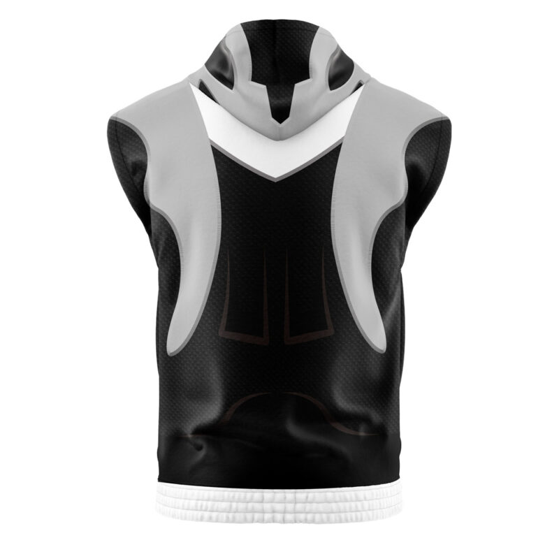 Silver Psycho Ranger Power Rangers Sleeveless Hoodie - Image 2