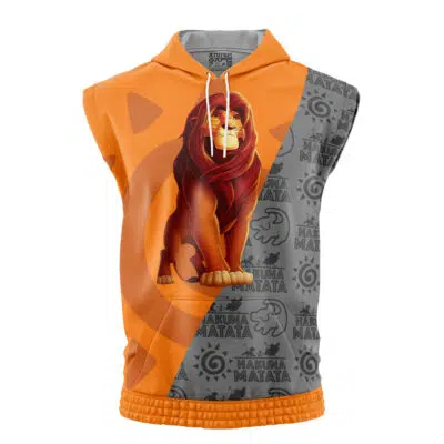 Simba Lion King Disney Sleeveless Hoodie