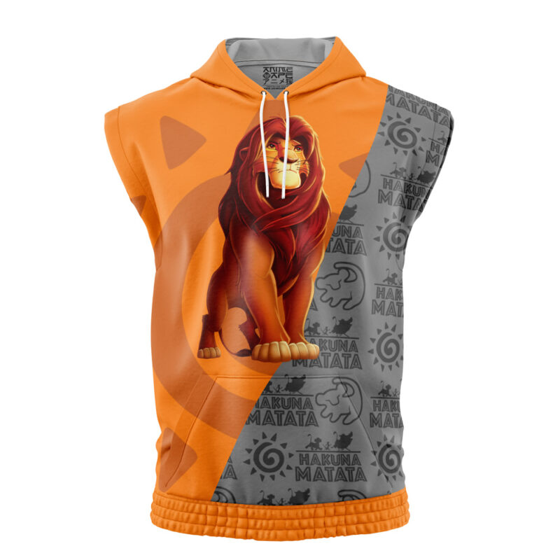 Simba Lion King Disney Sleeveless Hoodie