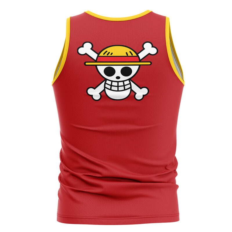 Straw Hat Luffy One Piece Tank Top - Image 2