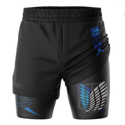 Survey Corps Attack on Titan 2-in-1 Performance Shorts