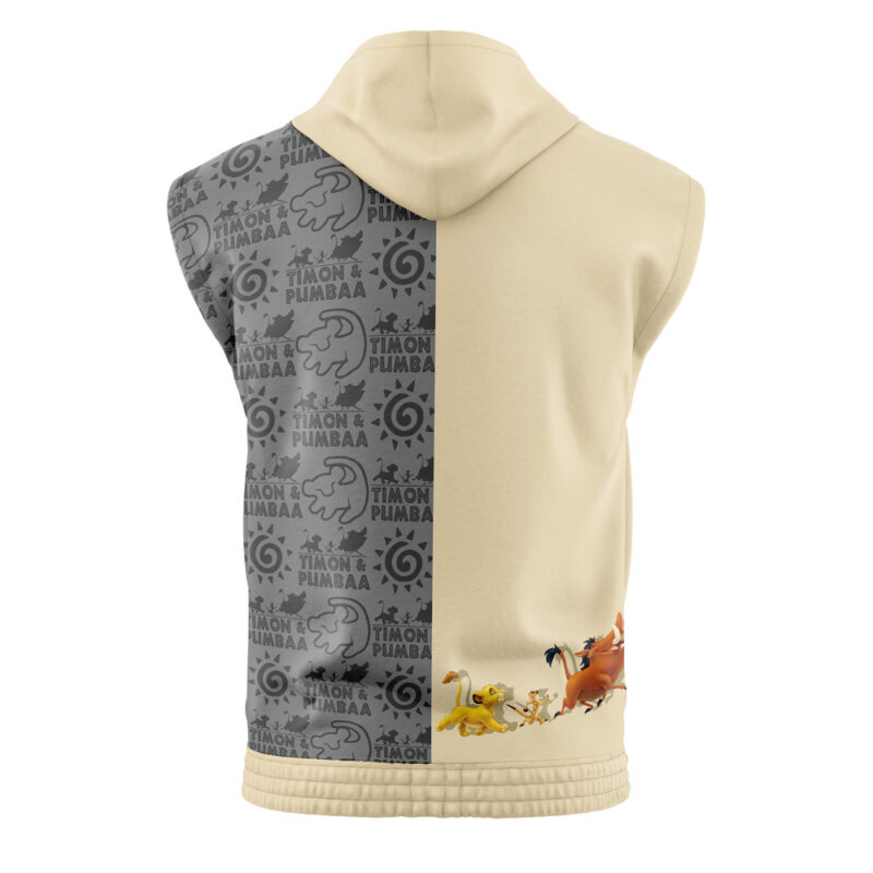 Timon and Pumbaa Sleeveless Hoodie - Image 2
