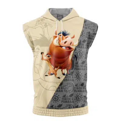Timon and Pumbaa Disney Sleeveless Hoodie