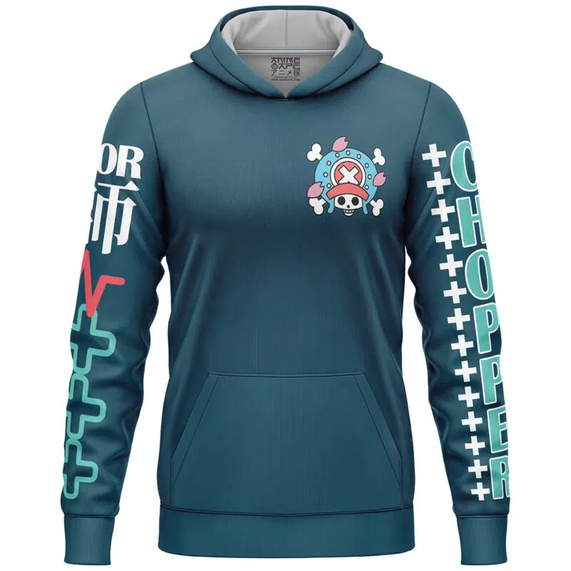 Tony Tony Chopper V2 One Piece Streetwear Lightweight Hoodie - Image 2