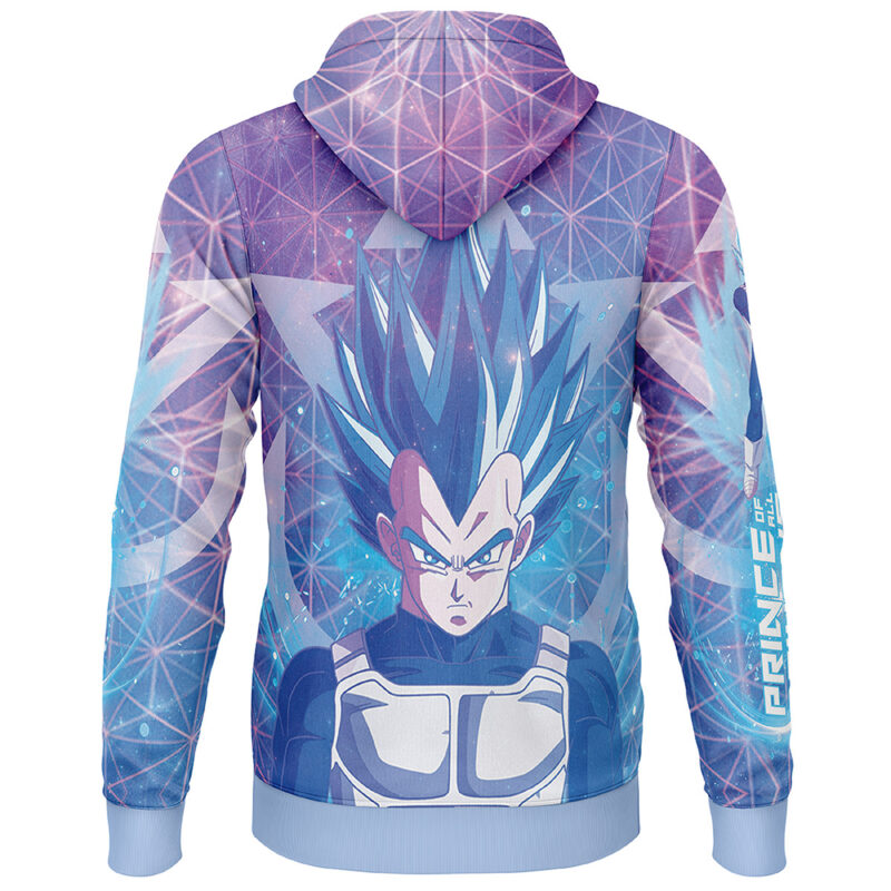 Trippy Astral Vegeta DBZ Lightweight Hoodie - Image 2