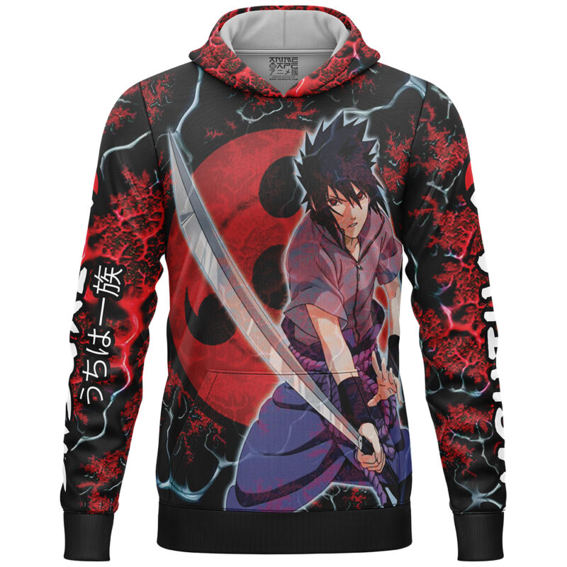 Trippy Sasuke Uchiha Shippuden Lightweight Hoodie