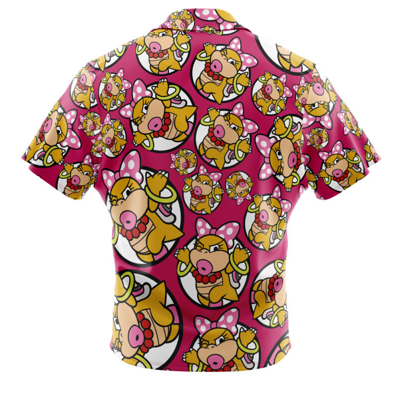 Wendy O. Koopa Super Mario Bros Button Up Hawaiian Shirt - Image 2