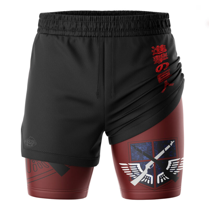 Yeagerist Attack on Titan 2-in-1 Performance Shorts