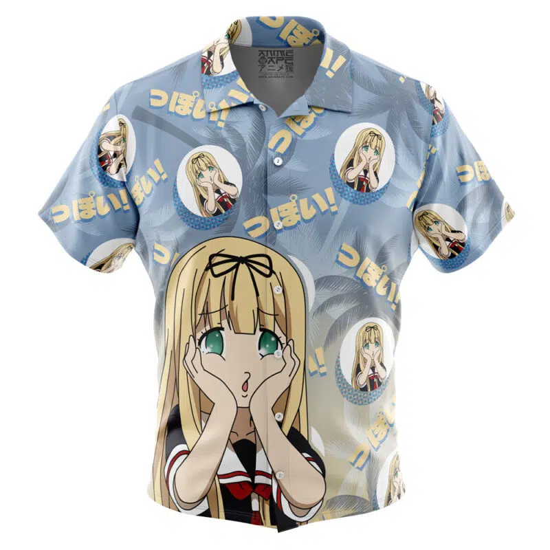 Yuudachi Poi Face Kancolle Button Up Hawaiian Shirt