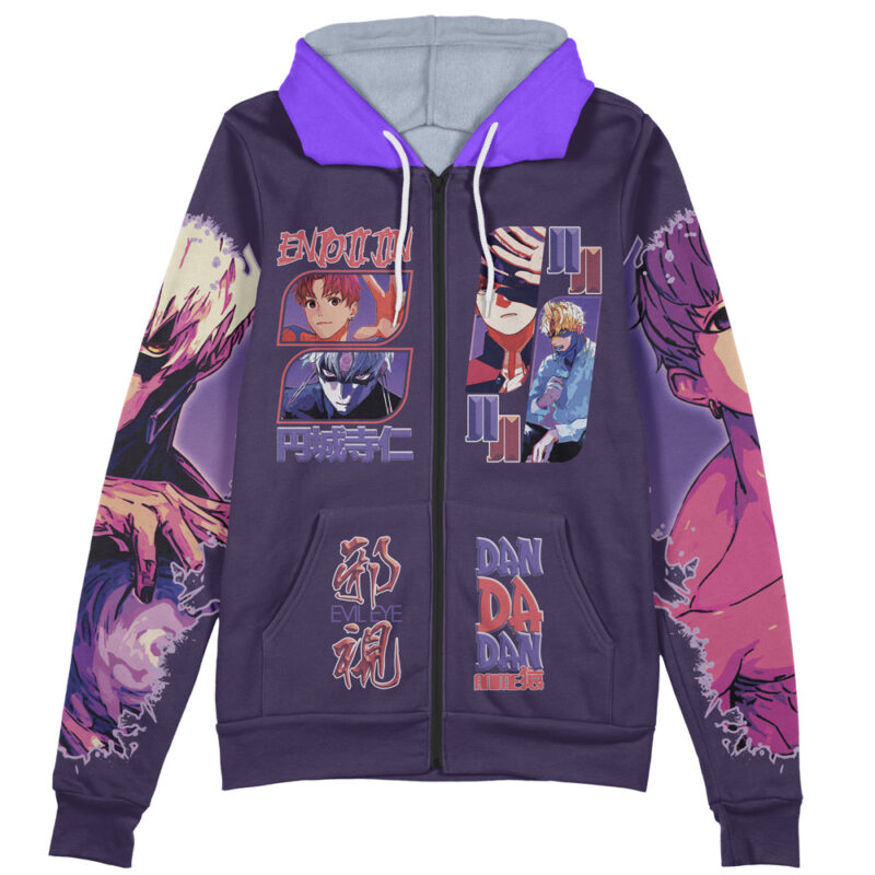Enjoji Jin Dandadan Streetwear Zip Hoodie Jacket - Image 2
