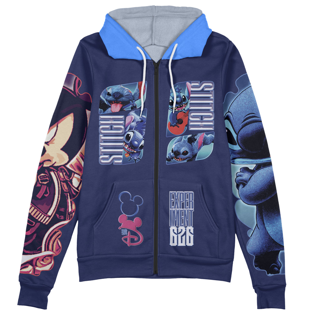 Stitch Streetwear Zip Hoodie Jacket - Image 2