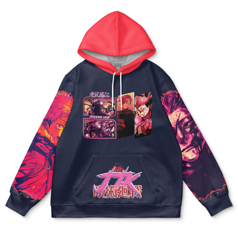 Itadori Yuuji V2 Jujutsu Kaisen Streetwear Hoodie - Image 2