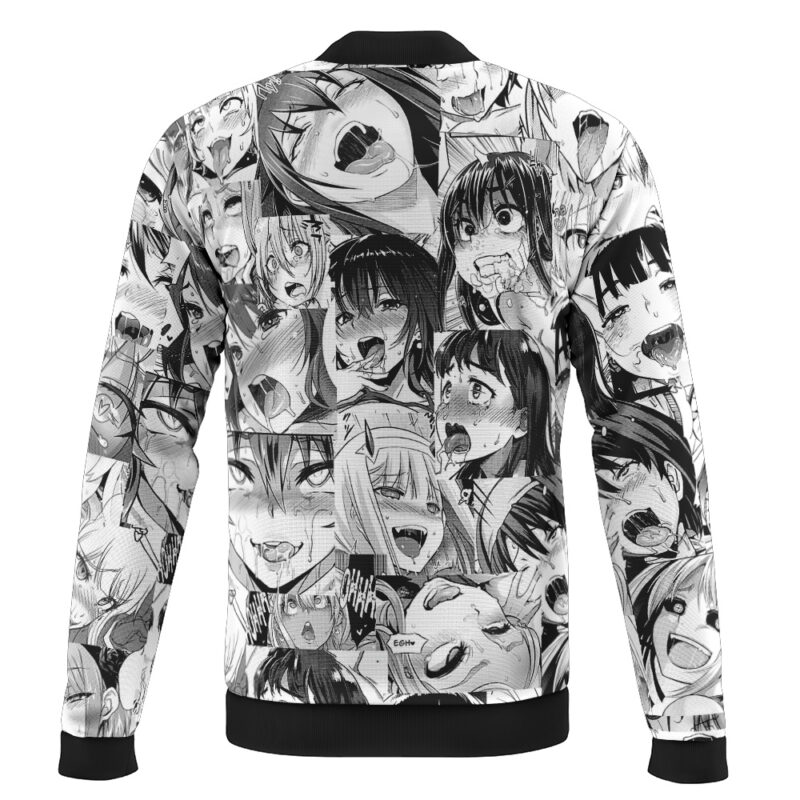 Ahegao Manga Casual Bomber Jacket - Image 2