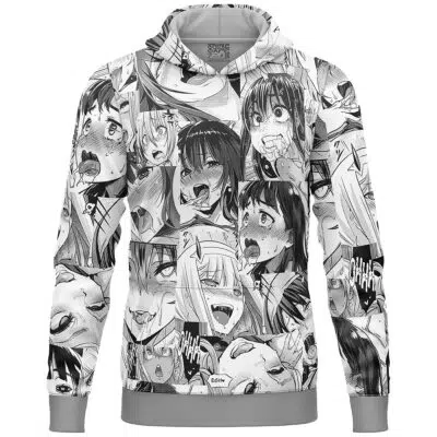 Ahegao Manga Lightweight Hoodie