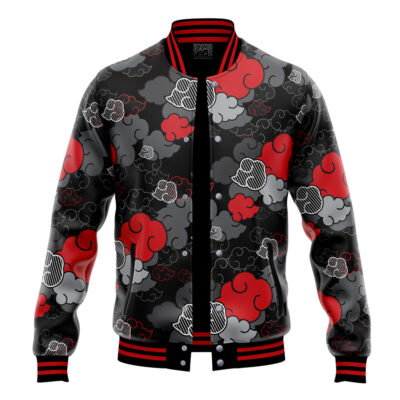 Black Aloha Akatsuki Varsity Jacket