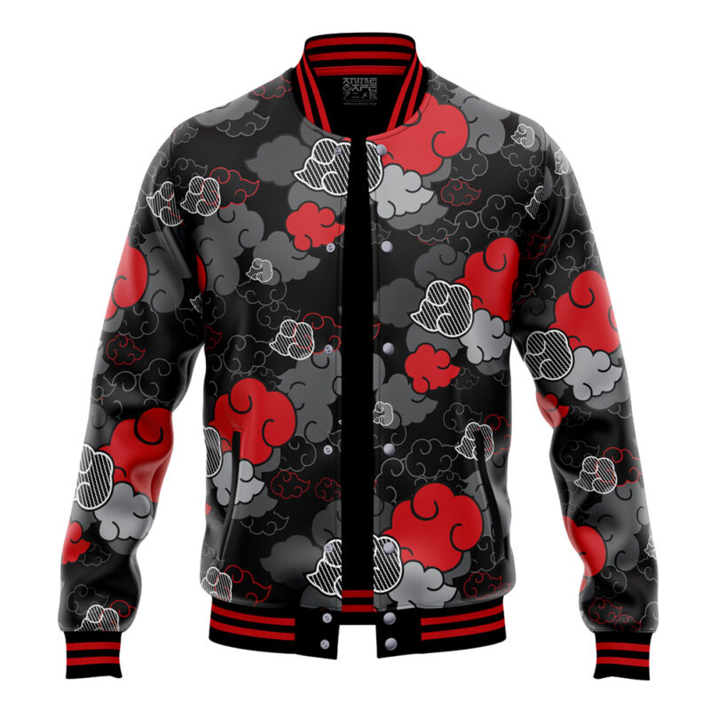 Black Aloha Akatsuki Varsity Jacket