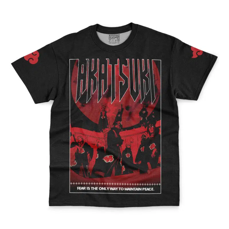 Akatsuki Fear Is Shippuden Streetwear T-Shirt - Image 2