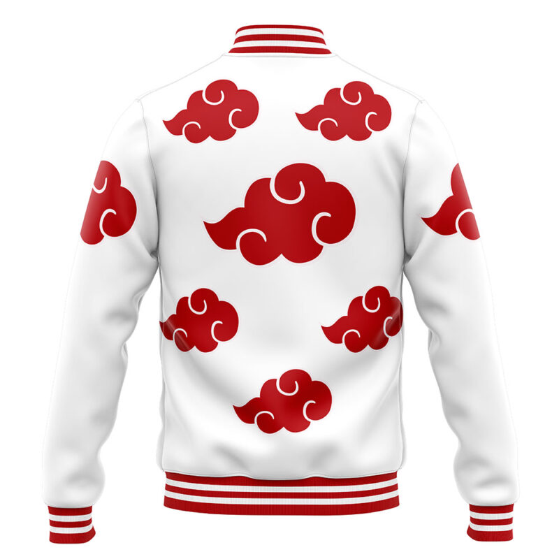 Akatsuki White Pattern V2 Varsity Jacket - Image 3