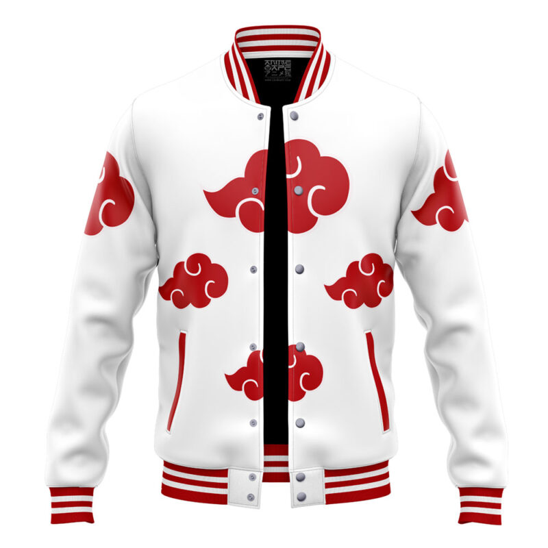 Akatsuki White Pattern V2 Varsity Jacket