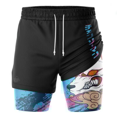 Aki Fox Chainsaw Man 2-in-1 Performance Shorts