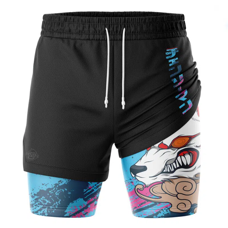 Aki Fox Chainsaw Man 2-in-1 Performance Shorts