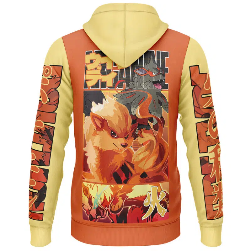Arcanine Pokemon Streetwear Lightweight Hoodie
