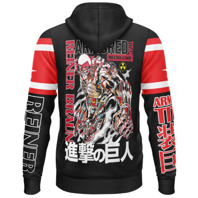 Armored Titan Attack on Titan Streetwear Lightweight Hoodie