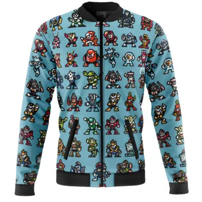 Bad Guys Mega Man Casual Bomber Jacket