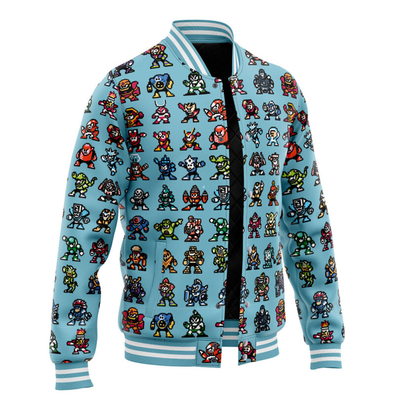 Bad Guys Mega Man Varsity Jacket - Image 2