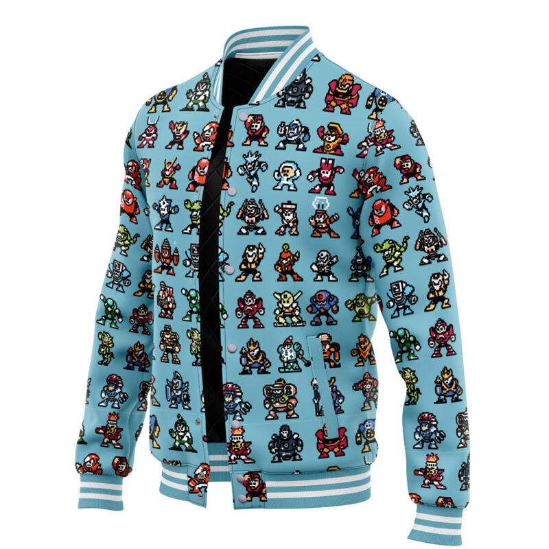 Bad Guys Mega Man Varsity Jacket - Image 3