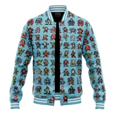 Bad Guys Mega Man Varsity Jacket