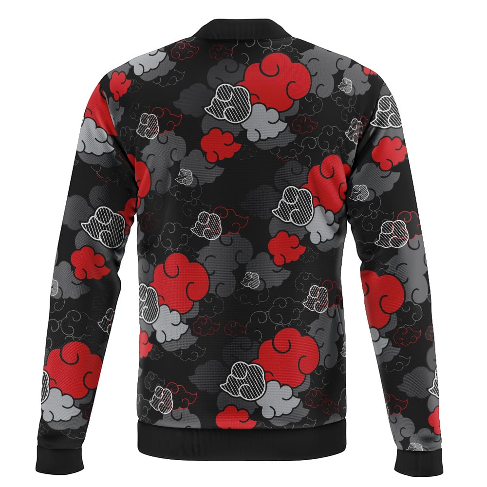 Black Aloha Akatsuki Shippuden Casual Bomber Jacket - Image 2