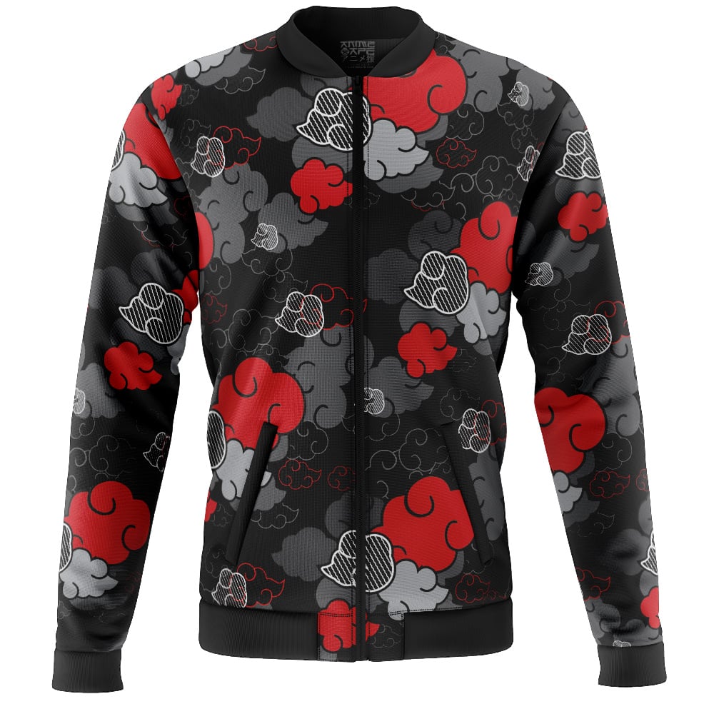 Black Aloha Akatsuki Shippuden Casual Bomber Jacket