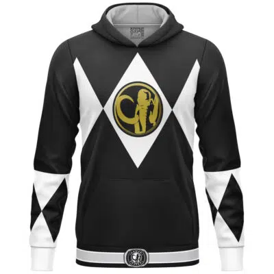Black Ranger Mighty Morphin Power Ranger Lightweight Hoodie