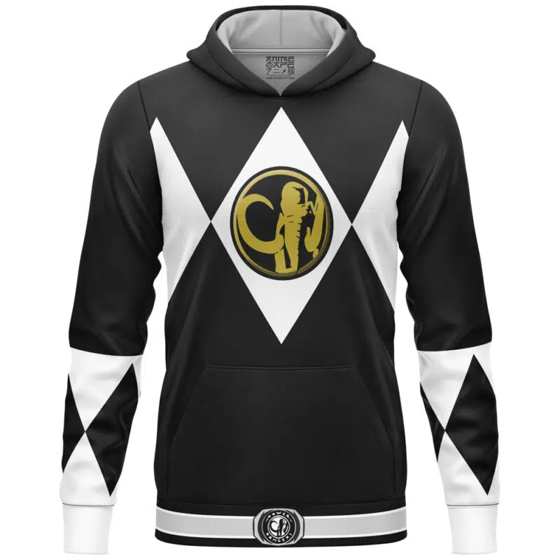 Black Ranger Mighty Morphin Power Ranger Lightweight Hoodie
