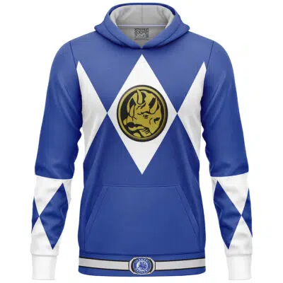 Blue Ranger Mighty Morphin Power Ranger Lightweight HoodieBlue Ranger Mighty Morphin Power Ranger Lightweight Hoodie