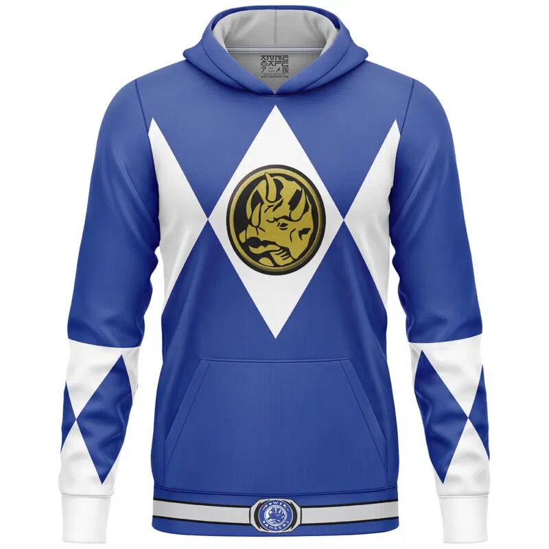 Blue Ranger Mighty Morphin Power Ranger Lightweight HoodieBlue Ranger Mighty Morphin Power Ranger Lightweight Hoodie