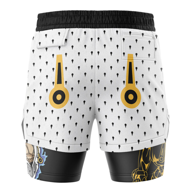Bruno Bucciarati Zipper Man JoJo's Bizarre Adventure 2-in-1 Performance Shorts - Image 4