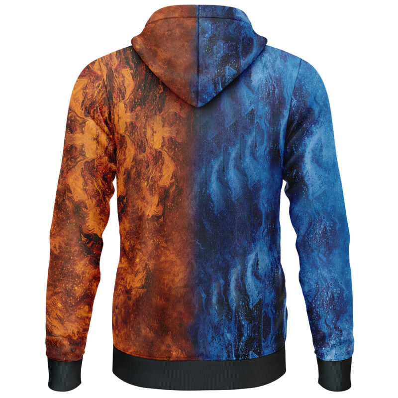 Burning Fire Shoto My Hero Academia Lightweight Hoodie - Image 2