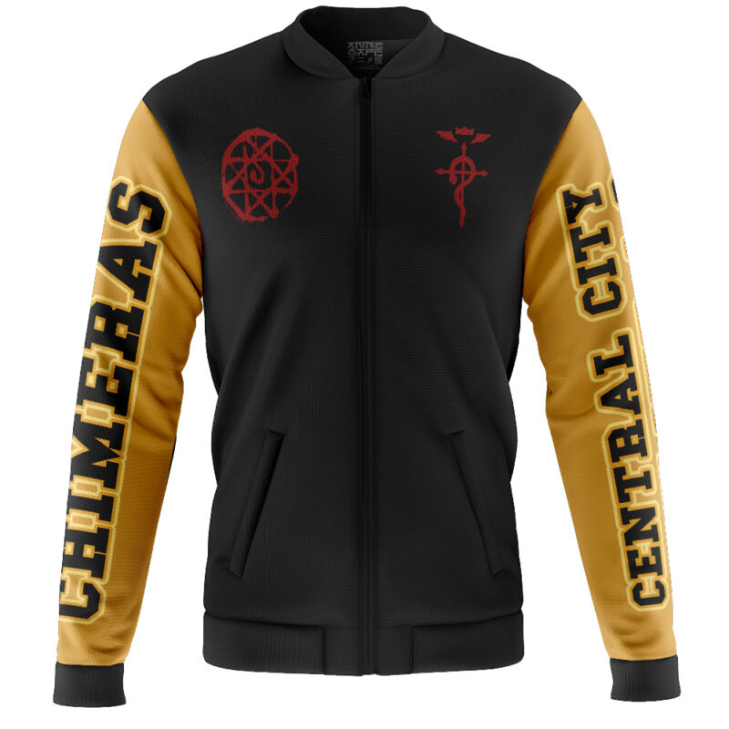 Central City Chimeras Fullmetal Alchemist Casual Bomber Jacket - Image 2