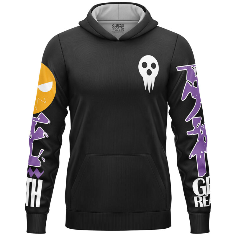 Death the Kid Soul Eater Streetwear Lightweight Hoodie - Image 2