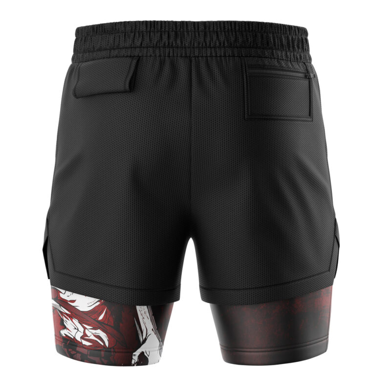 Denji Devil Hunter Chainsaw Man 2-in-1 Performance Shorts - Image 4