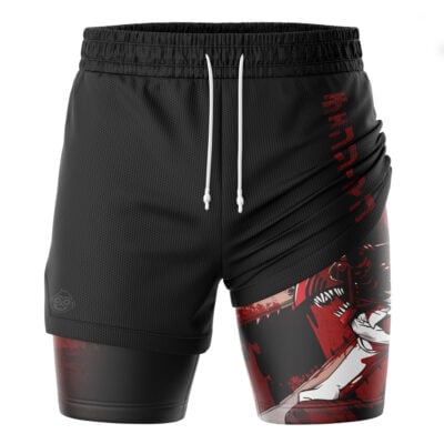 Denji Devil Hunter Chainsaw Man 2-in-1 Performance Shorts