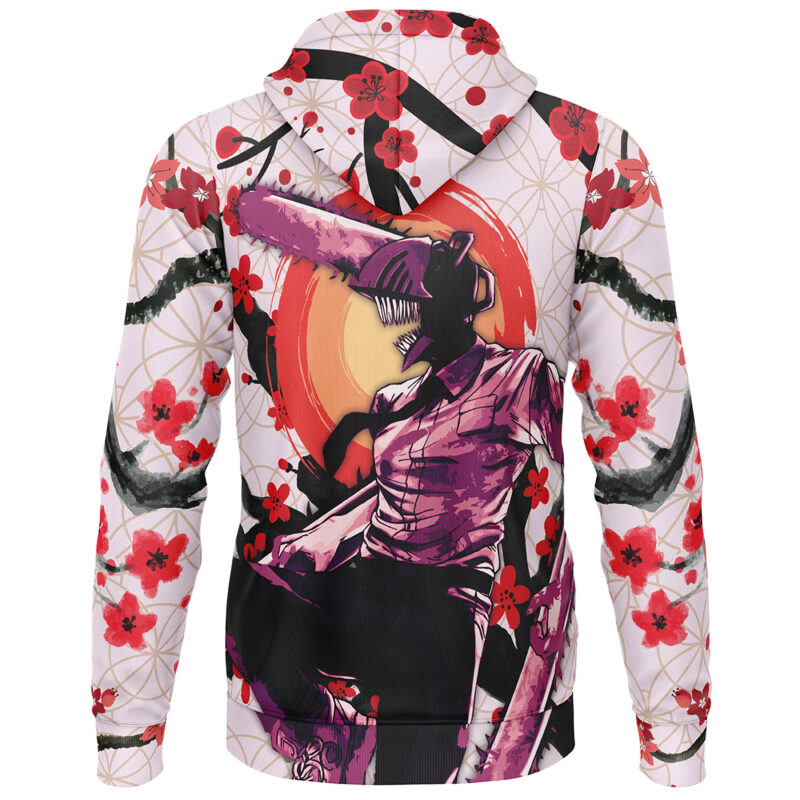 Denji x Pochita Chainsaw Man Lightweight Hoodie - Image 2