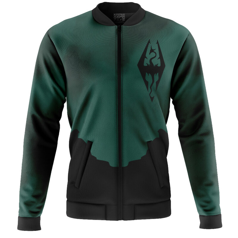 Dovahkiin Skyrim Casual Bomber Jacket - Image 2