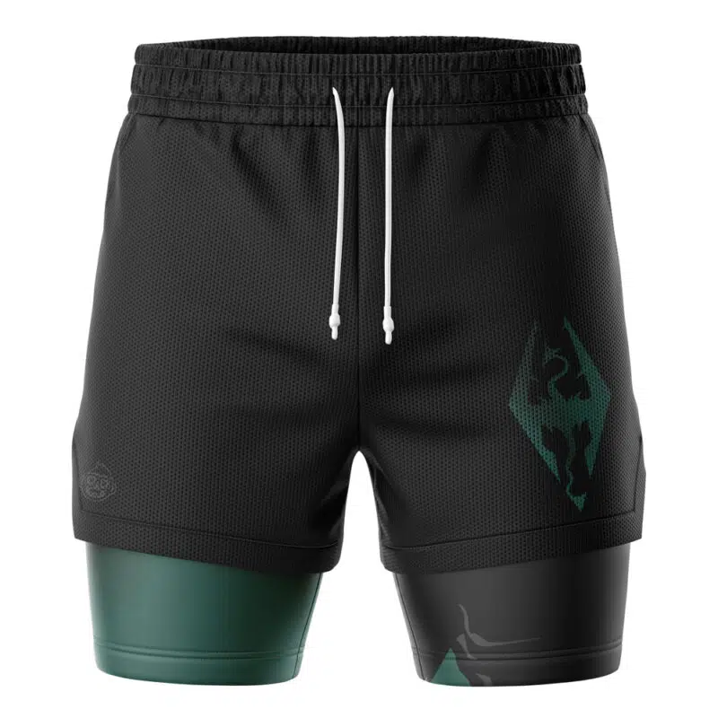 Dovahkiin Skyrim 2-in-1 Performance Shorts - Image 2