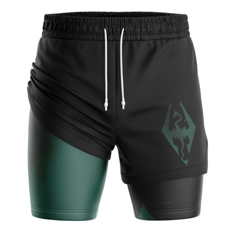 Dovahkiin Skyrim 2-in-1 Performance Shorts - Image 3